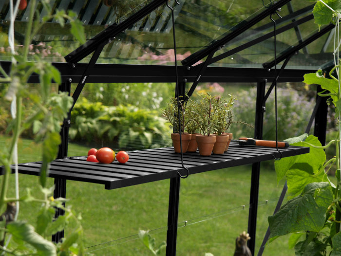 Hylla Fällbar Växthus 1200 x 300 mm Svart Vitavia